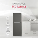 Nobel 280 L Gross / 196 L Net, No frost Double Door Refrigerators, R600a Refrigerant, Inside Light, Inside Condenser, Vegetable Crisper Bottle Rack, Freezer Shelf,196 L NR280NF Dark Silver