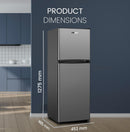 Double Door Refrigerator, 185L Gross / 128L Net Capacity, Defrost, Recessed Handle – NR185E