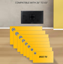 Bracket Pro Fixed Mount 26"-65" Fits VESA 200x200mm to 400x400mm, 1.5mm Thickness - Secure and Adjustable TV Wall Mount BPF2665 Black