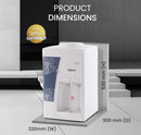 Nobel Table Top Water Dispenser 550W Hot & Cold, Compressor Cooling System, 5L Hot/2L Cold Per Hour, Top Loading, Heating - NWD557