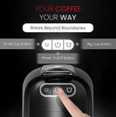 Nobel Multi-Capsule Coffee Machine 1400W Compatible with Nespresso, Dolce Gusto & Ground Coffee, 700ml Tank, Fast Heating in 40 Seconds - NCM35C