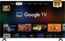 Nobel 85-Inch 4K UHD Google TV Smart TV, Dolby Sound & Voice Control, Android 14, Netflix YouTube Prime, Wi-Fi & Bluetooth Connectivity – UHD85G