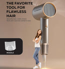 La Modano Hair Dryer 1800W for Women & Men Fast Drying, Overheat Protection, 2 Heat Settings, Compact Travel Blow Dryer - LMHD855