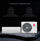 1.5 Ton Split Air Conditioner | 18000 BTU | T3 Climate | Low Noise | R410a Refrigerant | Auto Restart & 4-Way Airflow| Golden Fin | Rotary Compressor 1826 W 1826 W CSA18CO White