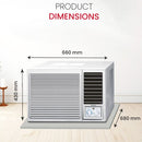 NOBEL Window AC White 18000 BTU T3 Rotary R22 GAS   NWAC18C