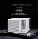 2 Ton Window AC | 24000 BTU | High-Efficiency Rotary Compressor | T3 Climate | Low Noise | R410a Refrigerant | Energy-Efficient Cooling for Extreme Heat CWA24CO White