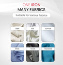 Nobel Steam Iron, Stainless Steel Panel, Detachable Water Tank, Steam Brush, 360° Rotational Swivel Handgrip, Pilot Light, Folded Handle, LED Indicator Lights, Auto-shut Off NSI33 Black