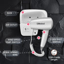 Nobel Hair Dryer 200W with Pure Copper DC Motor Fast Drying, Overheat Protection, Cool Button, Multiple Speeds & Heat Settings - NHDW1250