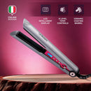 La Modano Hair Straightener with Ceramic Coating 8 Temperature Levels, LCD Display, PTC Heating, Lock Function Model - LMHS450