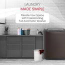 Nobel Washing Machine 10kg Capacity, Electronic Control, LED Display, 6 Programs NWM1150 Silver