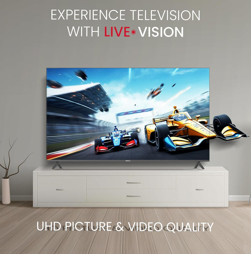 Nobel 85-Inch 4K UHD Google TV Smart TV, Dolby Sound & Voice Control, Android 14, Netflix YouTube Prime, Wi-Fi & Bluetooth Connectivity – UHD85G
