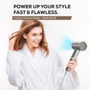 La Modano Hair Dryer 1800W for Women & Men Fast Drying, Overheat Protection, 2 Heat Settings, Compact Travel Blow Dryer - LMHD855