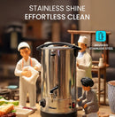 Nobel Water Boiler 1500W 16L Double Wall Stainless Steel, Safety Lock Lid, Non-Drip Brass Faucet, Keep Warm Function - NWB1600