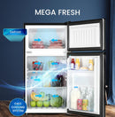 120L Gross / 90L Net, Double Door Refrigerator, Defrost, Recessed Handle – NR120E