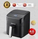 Nobel 4L Digital Air Fryer 1400W with 7 Preset Cooking Functions, Non-Stick Pot & Tray, LED Display, Temperature Control 80–200°C – NAF501