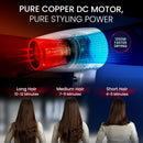 Nobel Hair Dryer 200W with Pure Copper DC Motor Fast Drying, Overheat Protection, Cool Button, Multiple Speeds & Heat Settings - NHDW1250