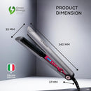 La Modano Hair Straightener with Ceramic Coating 8 Temperature Levels, LCD Display, PTC Heating, Lock Function Model - LMHS450