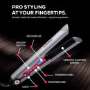 La Modano Hair Straightener with Ceramic Coating 8 Temperature Levels, LCD Display, PTC Heating, Lock Function Model - LMHS450