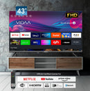 Nobel 43 Inch Smart TV Full HD – Powered by VIDAA OS, Netflix & YouTube Certified - NTV43VIDS Diamond Series