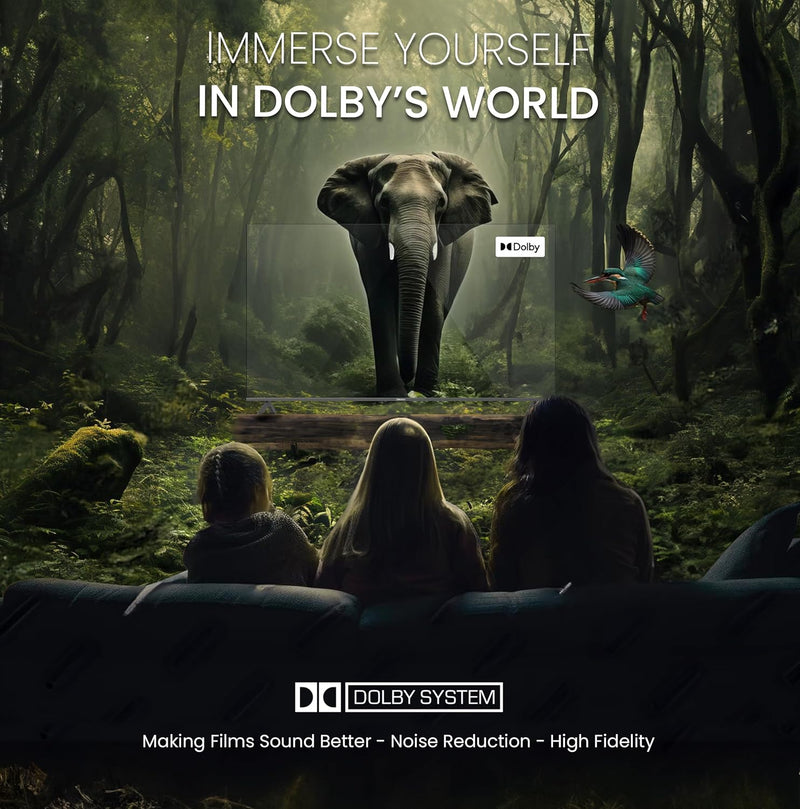 Nobel 85-Inch 4K UHD Google TV Smart TV, Dolby Sound & Voice Control, Android 14, Netflix YouTube Prime, Wi-Fi & Bluetooth Connectivity – UHD85G