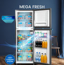 Double Door Refrigerator, 185L Gross / 128L Net Capacity, Defrost, Recessed Handle – NR185E