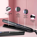 Nobel Hair Straightener With PTC Heating Plate 5 Temperature Control Levels LED Indicator Fast Heat - NHS450 Black