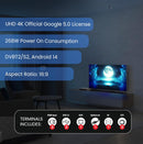 Nobel 85-Inch 4K UHD Google TV Smart TV, Dolby Sound & Voice Control, Android 14, Netflix YouTube Prime, Wi-Fi & Bluetooth Connectivity – UHD85G