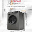 Nobel Dark Silver Front Load Washer: 6 Kg Capacity, 1000 RPM - NWM760RHS