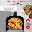 Nobel Air Fryer 8 Liters Capacity Multifunctional Fryer Digital Display and Touch Button High Speed Air Circulation Technology Frying Non- Stick Coating Frying - NAF1000