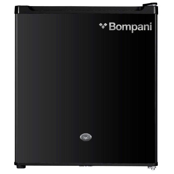 Bompani Single Door Refrigerator 46 Litres Net Capacity, Defrost, R600a Refrigerant, Inside Condenser, Lock & Key, Ice Box, 440 x 470 x 510 (W x D x H) mm, Black BR64B