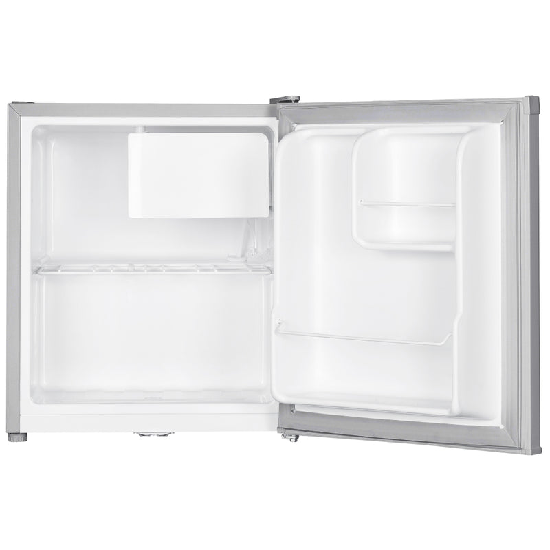 Bompani Single Door Refrigerator 46 Litres Net Capacity, Defrost, R600a Refrigerant, Inside Condenser, Lock & Key, Ice Box, 440 x 470 x 510 (W x D x H) mm, Silver BR64SLVR