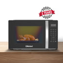 Nobel 42 Liters Capacity Microwave Oven, Membrane Control, Defrost Setting, 8 Auto Menu Cooking, 10 Power Levels, Silver Handle Door Opening with 2 Year Warranty NMO55D Black