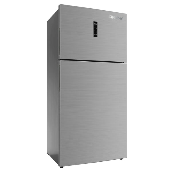 Nobel Refrigerator 700 Ltr Double Door Inverter Fridge with No Frost, Electronic Control, and Stainless Steel Finish  NR750NFI Silver