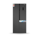 EGNRL EGR820S Side By Side Refrigerator Freezer 650 Liters Gross Capacity, Inverter Based, Digital Control and Temperature Display, No-Frost, Led-Light, Dark Silver