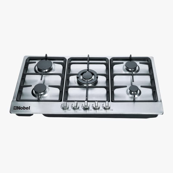 Nobel Gas Hobs Stainless Steel 90 Cm 5 Gas Burners Ffd NBH9501