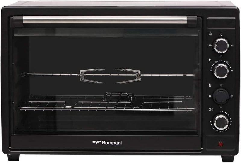 Bompani Electric Oven Black 75 Litres Grill Convection Rotisserie Self Clean BEO80