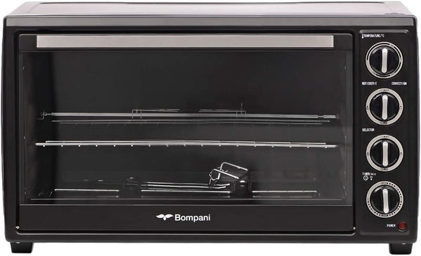 Bompani Electric Oven Black 65 Litres Grill Convection Rotisserie Self Clean BEO65