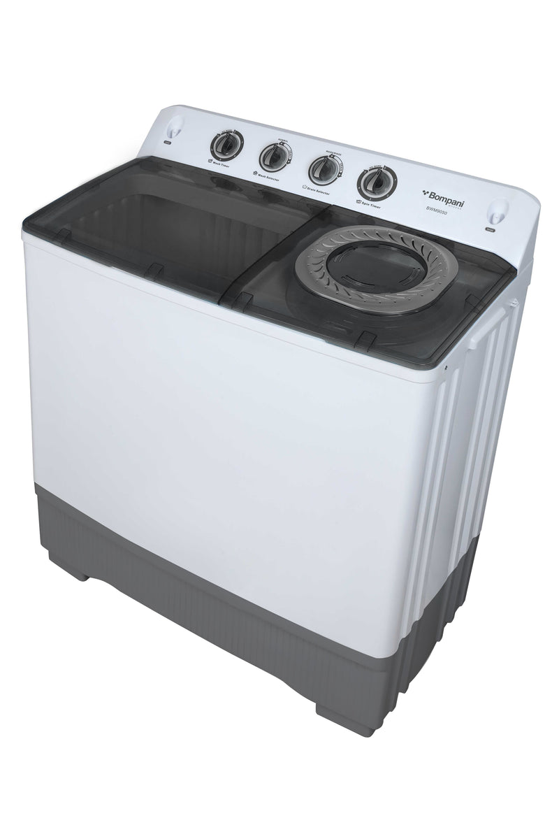 Bompani Semi Auto Washing Machine White 8Kgs  BWM9050