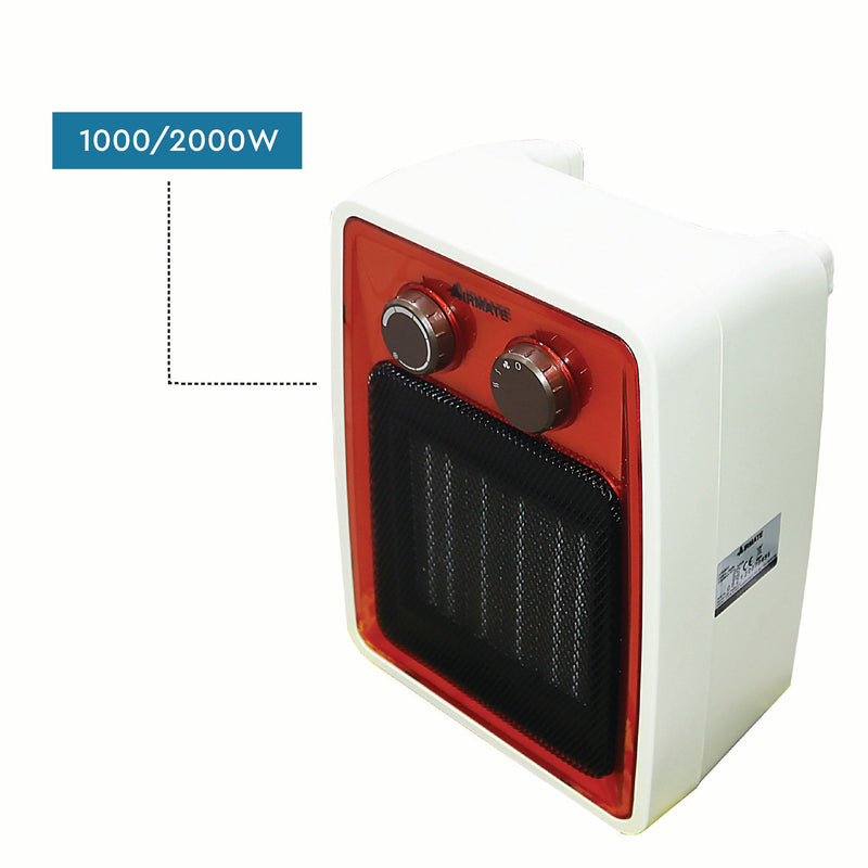 Airmate Portable Ceramic Heater 2 Heat Settings HP102007