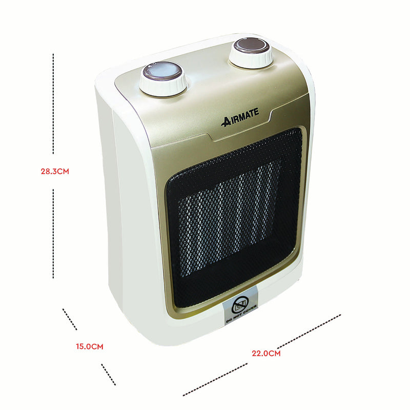 Airmate Portable Ceramic Heater 2 Heat Settings HP20065