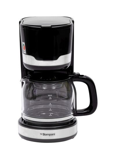 Bompani Coffee Machine Black 1.5 Litre Coffee Maker Keep Warm Function BCM15