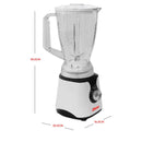 NOBEL Blender White 1.5 Litres 300W 2 Speed - Pulse Grinder  NB303E