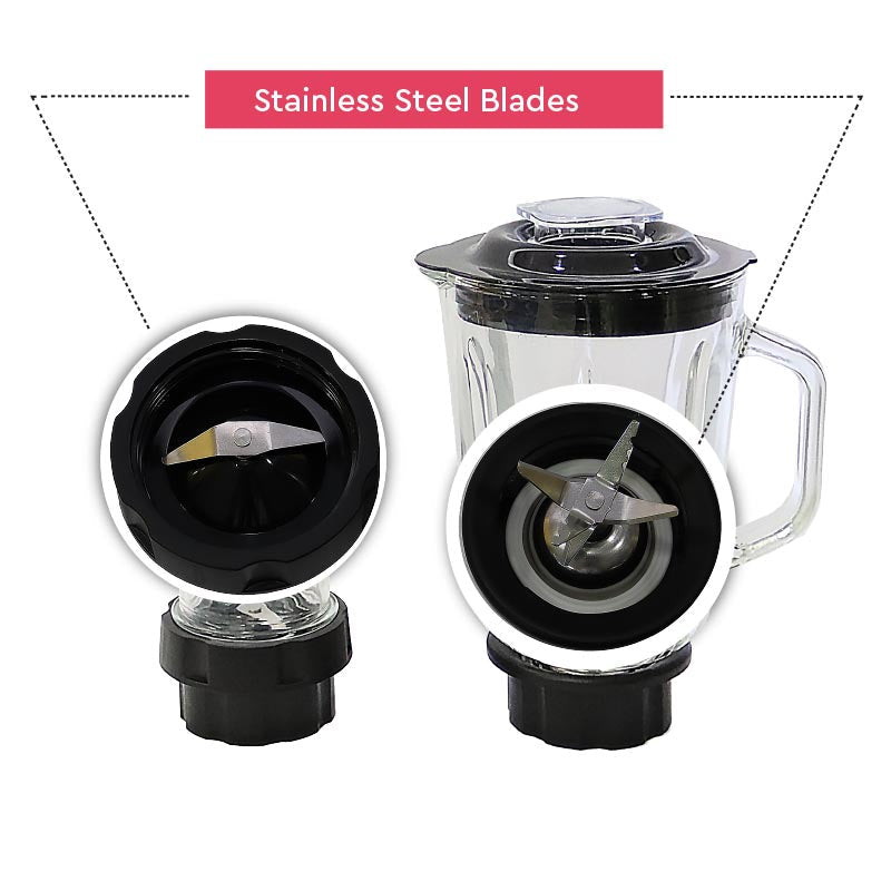 NOBEL Blender/ Grinder Stainless Steel 1.5 Litre NB515CR