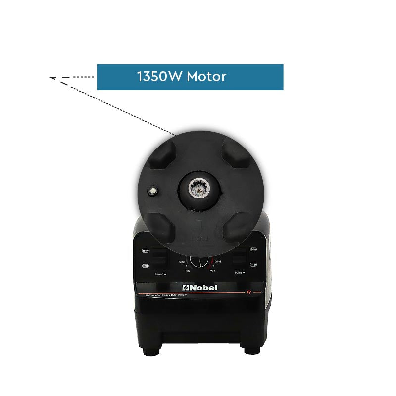 NOBEL Commercial Blender Black 2 Litre Stepless Speed Control NB550COM