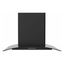 Nobel Built-in Chimney Glass Black 60cm 2 X Halogen Lights Carbon Filter NBI8631CH