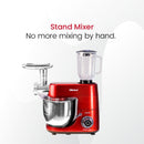 Nobel Stand Mixer With Bowl Red 1500Watt Full Metal Gear NBM100