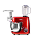 Nobel Stand Mixer With Bowl Red 1500Watt Full Metal Gear NBM100
