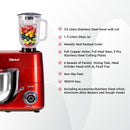 Nobel Stand Mixer With Bowl Red 1500Watt Full Metal Gear NBM100