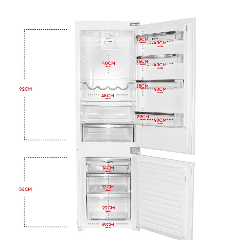 NOBEL Builtin - Refrigerators Double Door 256L White Turkey NBR300