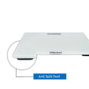 NOBEL Bathroom Scale White Tempered Glass Digital Anti Slip Feet NBS52WH